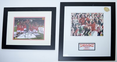 Lot 753 - Two Manchester United signed photographs