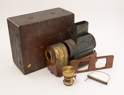 Lot 798 - A collection of magic lantern slides, and a lantern