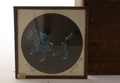 Lot 799 - A collection of mechanical and other magic lantern slides, of the planets