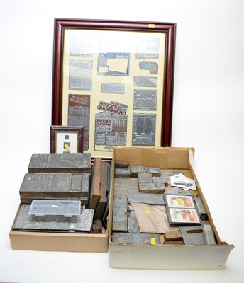 Lot 815 - A collection of motoring and other car interest advertising printer's plates.