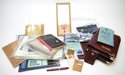 Lot 816 - A collection of Daimler and Alvis memorabilia.