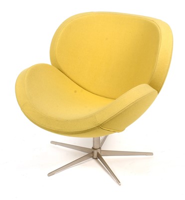Lot 325 - BoConcept 'Shelly' armchair in mustard yellow upholstery