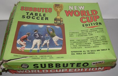 Lot 1123 - Subbuteo World Cup boxed set; Team boxed sets; and other items.