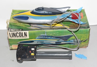 Lot 1125 - Lincoln International remote control Stingray.