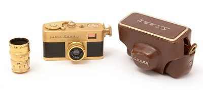 Lot 803 - A Golden Steky Subminiature camera.