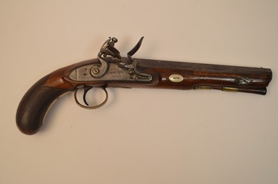 Lot 1025 - An early 19th Century flintlock pistol, by Moore