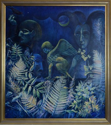 Lot 196 - James Gorman - The Golden Sphynx | acrylic