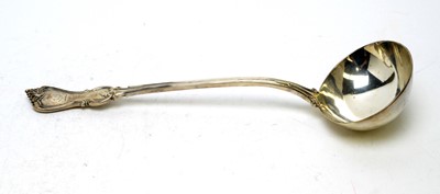 Lot 598 - A Victorian silver soup ladle, by John William Kilpatrick