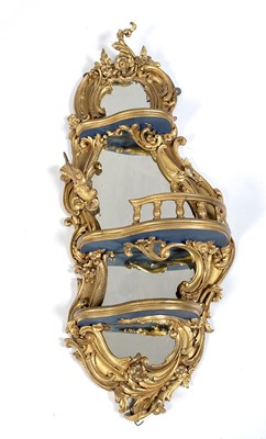 Lot 1009 - 19th Century gilt wood wall shelves