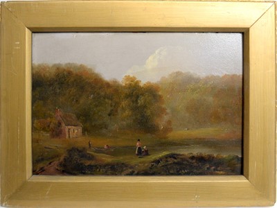 Lot 115 - 18th Century British School - The Boating Lake | oil