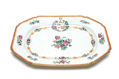 Lot 729 - Chinese Armorial Meat dish.