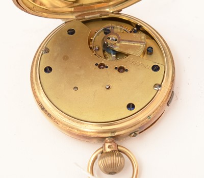 Lot 395 - An Edwardian 18ct yellow gold cased pocket watch