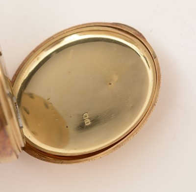 Lot 395 - An Edwardian 18ct yellow gold cased pocket watch