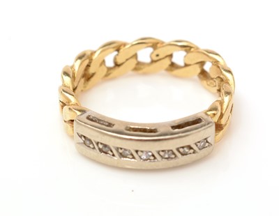 Lot 145 - An 18ct gold and diamond ring