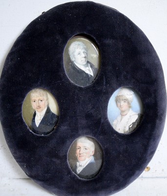 Lot 883 - 18th Century British School - miniatures