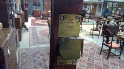 Lot 1299 - A large and impressive George III mahogany breakfront secretaire bookcase