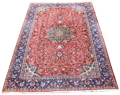 Lot 91 - An Isfahan carpet