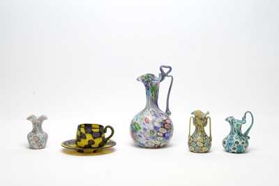 Lot 811 - Five pieces of Venetian Millefiori glass