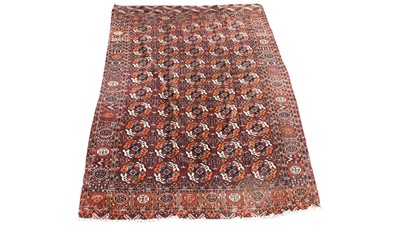 Lot 996 - An antique Tekke Torkman carpet
