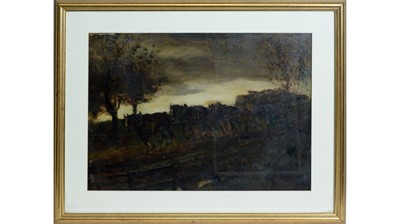 Lot 106 - John Falconar Slater - The Timber Cart at Dusk | oil