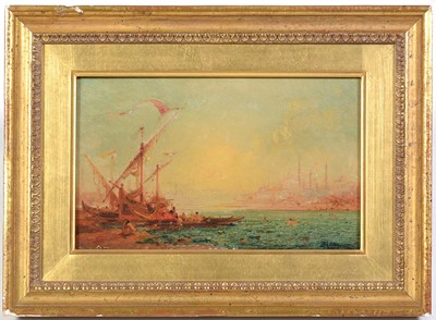Lot 937 - Felix Ziem - Istanbul at Dusk | oil