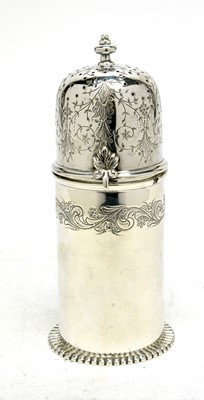Lot 627 - A second half 20th Century silver sugar caster, by Preben Salomonsen