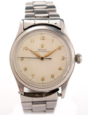 Lot 345 - Rolex Oyster Perpetual; a steel cased wristwatch, ref 6532
