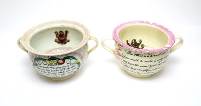 Lot 793 - Two Sunderland Chamber pots