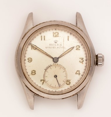 Lot 347 - Rolex Oyster Royal: a steel cased wristwatch, ref 6144