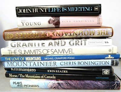 Lot 3 - Books on Mountaineering.