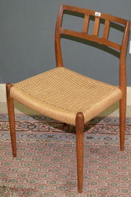 Lot 1069 - Niels Otto Moller for J L Moller: six model 79 dining chairs