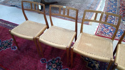 Lot 1069 - Niels Otto Moller for J L Moller: six model 79 dining chairs