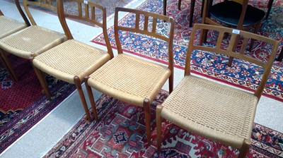 Lot 1069 - Niels Otto Moller for J L Moller: six model 79 dining chairs