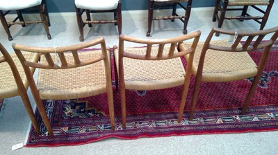 Lot 1069 - Niels Otto Moller for J L Moller: six model 79 dining chairs
