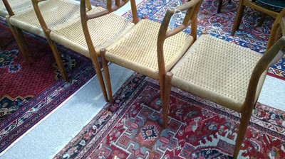 Lot 1069 - Niels Otto Moller for J L Moller: six model 79 dining chairs