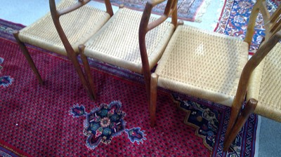 Lot 1069 - Niels Otto Moller for J L Moller: six model 79 dining chairs