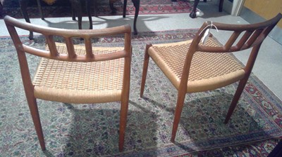 Lot 1069 - Niels Otto Moller for J L Moller: six model 79 dining chairs