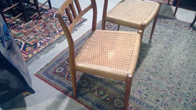 Lot 1069 - Niels Otto Moller for J L Moller: six model 79 dining chairs