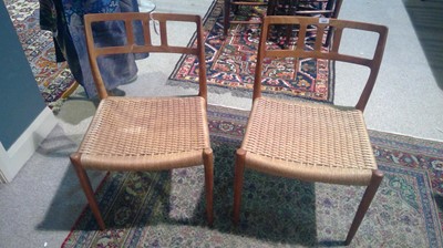 Lot 1069 - Niels Otto Moller for J L Moller: six model 79 dining chairs