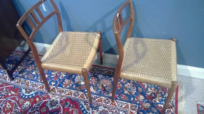 Lot 1069 - Niels Otto Moller for J L Moller: six model 79 dining chairs