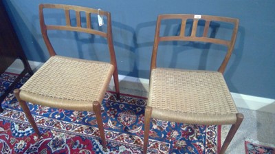 Lot 1069 - Niels Otto Moller for J L Moller: six model 79 dining chairs