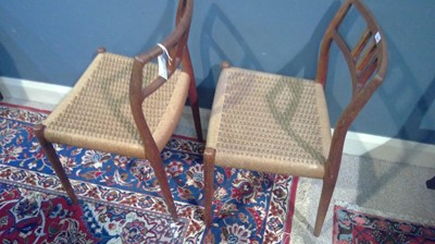 Lot 1069 - Niels Otto Moller for J L Moller: six model 79 dining chairs