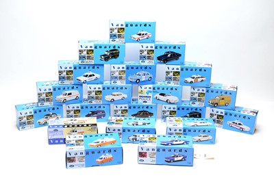 Lot 241 - A collection of Vanguards die-cast model police cars.