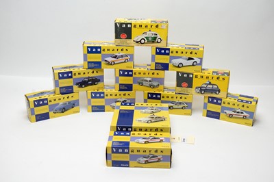 Lot 246 - A collection of Vanguards die-cast model police cars.