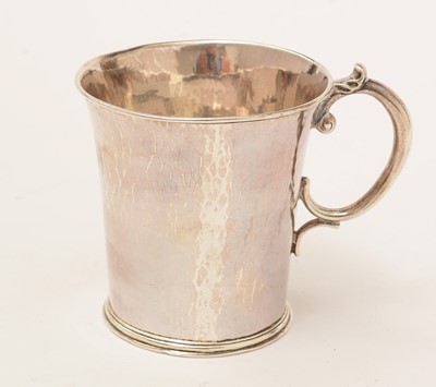 Lot 135 - A George VI silver Arts & Crafts christening mug, by Keswick School of Industrial Arts