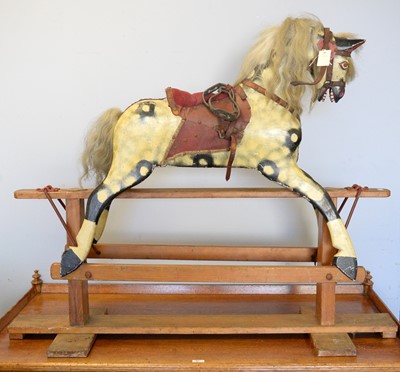 Lot 37 - A vintage rocking horse.