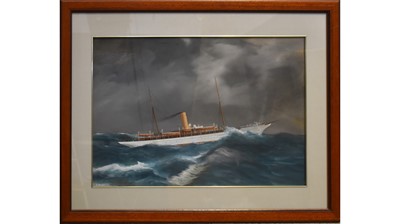 Lot 675 - Antonio de Simone - S.Y "Alberta" | gouache