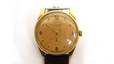Lot 433 - International Watch Co (IWC): an 18ct yellow gold-cased wristwatch
