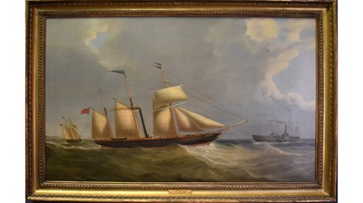 Lot 963 - John Livingstone - The Steamship "Brigand" | oil