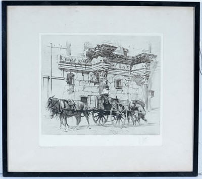 Lot 5 - William Walcot - The Forum of Minerva | drypoint and etching